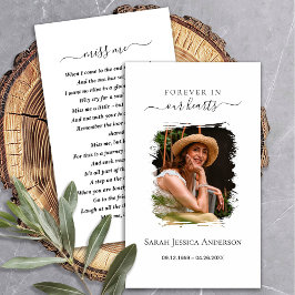 Visita Tarjeta conmemorativa de la oración de la foto de 