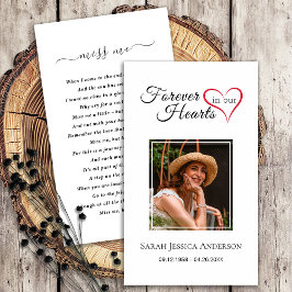 Visita Tarjeta conmemorativa de la oración de la foto de 