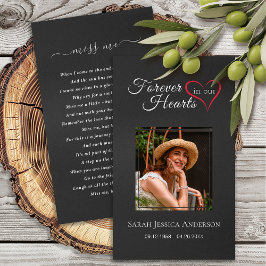 Visita Tarjeta conmemorativa de la oración de la foto de 