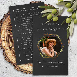 Visita Tarjeta conmemorativa de la oración de la foto de 