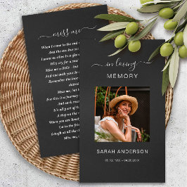 Visita Tarjeta conmemorativa de la oración de la foto de 