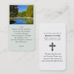 Visita Tarjeta conmemorativa de la oración de la serenida