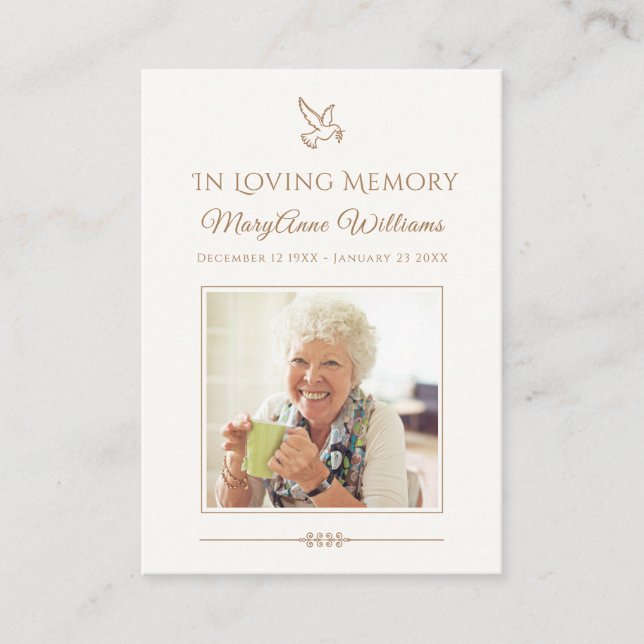 Visita Tarjeta conmemorativa de la simpatía eterna despie (Anverso)