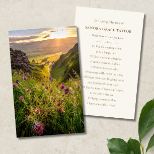 Visita Tarjeta conmemorativa de la simpatía por la natura