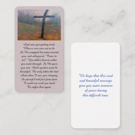 Visita Tarjeta conmemorativa de pintura al óleo en memori