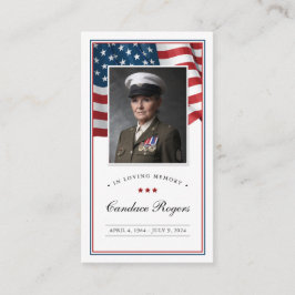 Visita Tarjeta conmemorativa Patriótica Tarjeta de Oració