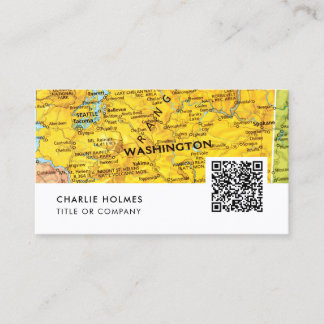 Visita Tarjeta de agencia de viajes City Map | Código QR