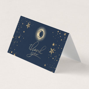 Visita Tarjeta de agradecimiento a Celestial Gold Sun And