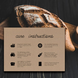 Visita Tarjeta de agradecimiento a Kraft Paper Bread Care