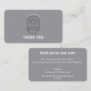 Visita Tarjeta de Agradecimiento Código de Descuento Revi