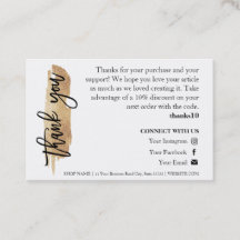 Tarjeta de agradecimiento de cuidado de velas con 