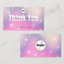 Tarjeta de agradecimiento de la panadería Sparkly
