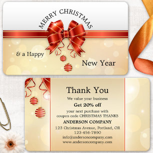 Visita Tarjeta de agradecimiento de Navidad para negocios