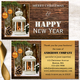 Visita Tarjeta de agradecimiento de Navidad para oficina