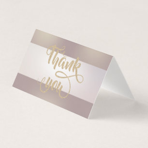 Visita Tarjeta de agradecimiento Elegant Stripe