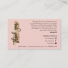 Visita Tarjeta de agradecimiento guion chic Candle Care G