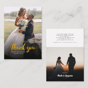 Visita Tarjeta de agradecimiento para Boda de fotos con l