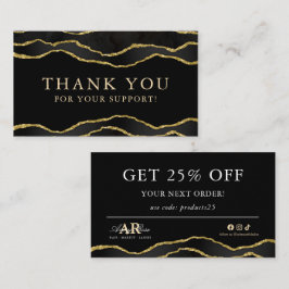 Visita Tarjeta de agradecimiento para la belleza de Black