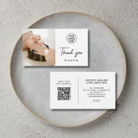 Tarjeta de agradecimiento para terapeuta holístico