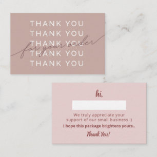 Visita Tarjeta de agradecimiento Pastel Elegante y Minima