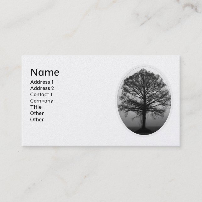 Visita Tarjeta de árbol (Anverso)