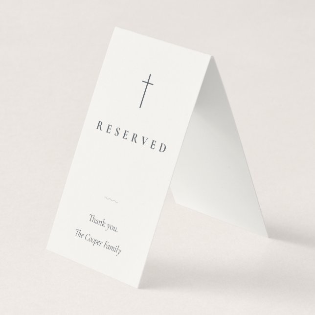 Visita Tarjeta de Asiento Reservado Religioso Grace Stone (Anverso)