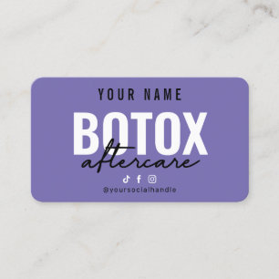 Visita Tarjeta de atención posterior moderna de botox mo