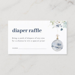 Visita Tarjeta de Baby Shower Winter Wonderland Diaper Ra