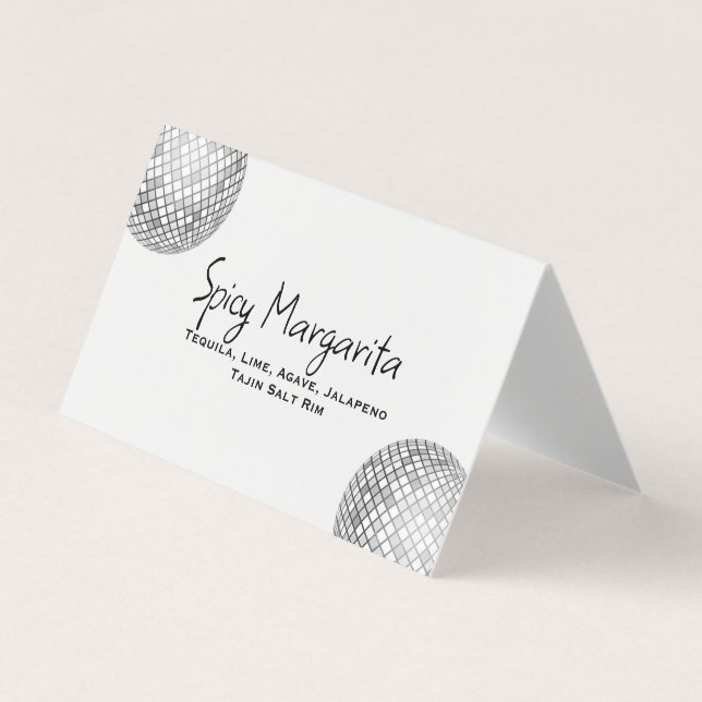 Visita Tarjeta de bebida con sabor a personalizado (Anverso)