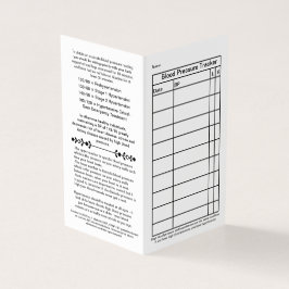 Visita Tarjeta de billetera de presión arterial simple 20