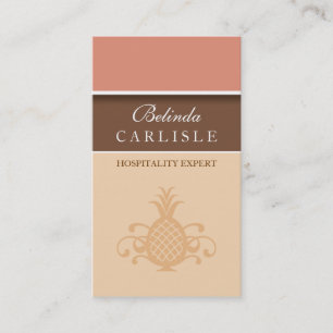 Visita Tarjeta de Biz Perky Pineapple (Peach)