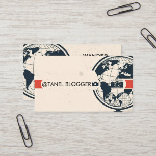 Visita Tarjeta de Bloguero de Viajes