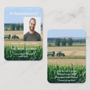 Visita Tarjeta de bolsillo conmemorativa Grain Hey Farmin