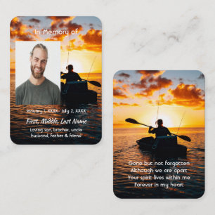 Visita Tarjeta de bolsillo conmemorativa Kayaking Sport