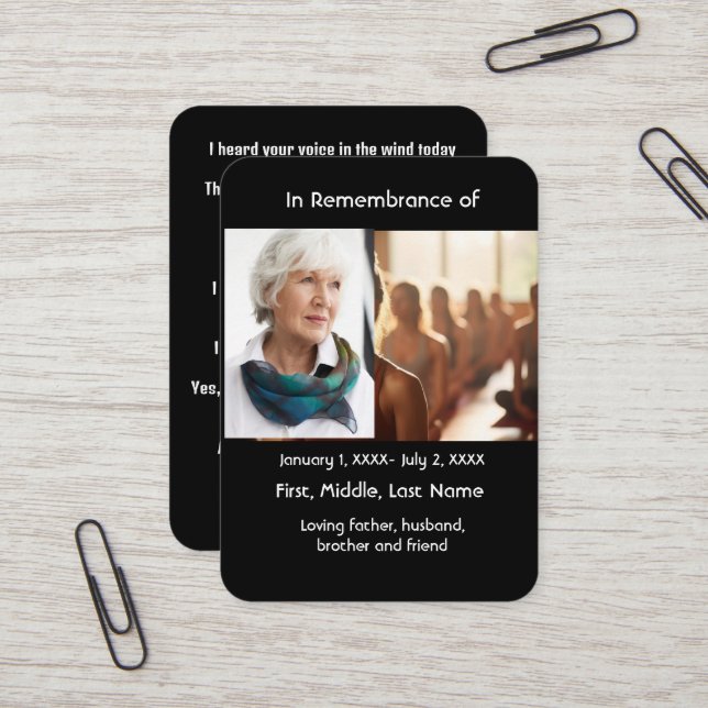 Visita Tarjeta de bolsillo conmemorativa Yoga (Anverso/Reverso In Situ)