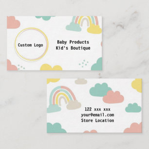 Visita Tarjeta de Boutique de Niños Juguetones