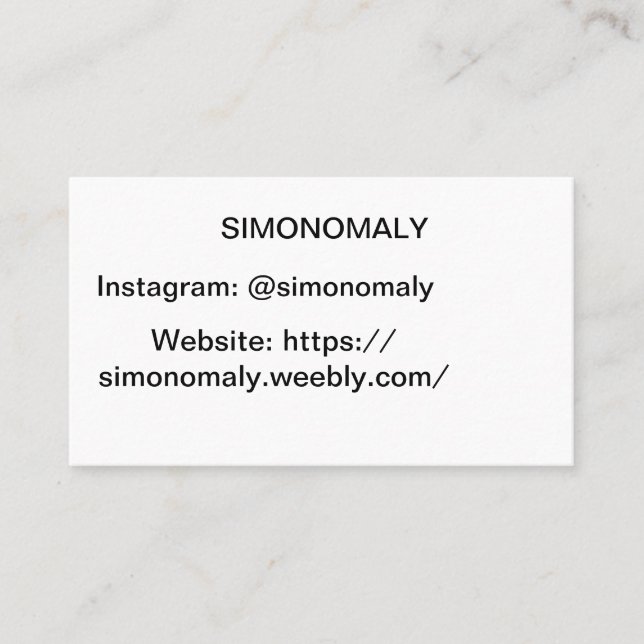 Visita Tarjeta de Buissness (Anverso)