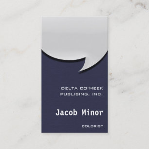 Visita Tarjeta de burbuja de voz [3d] franja falsa de med