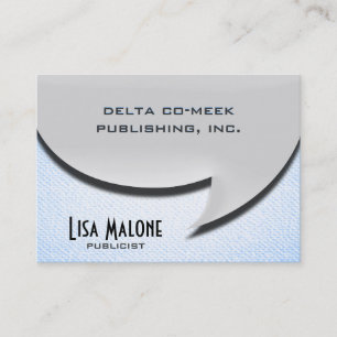 Visita Tarjeta de burbuja de voz [estilo 3d]