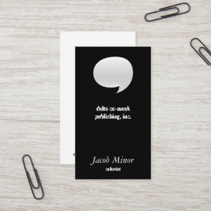 Visita Tarjeta de burbuja del discurso [3d]