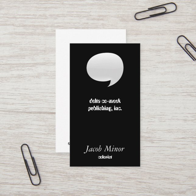 Visita Tarjeta de burbuja del discurso [3d] (Anverso/Reverso In Situ)