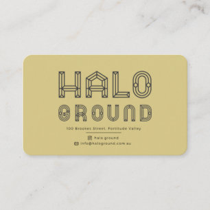 Visita Tarjeta de café Halo Ground