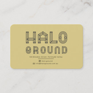Visita Tarjeta de café Halo Ground