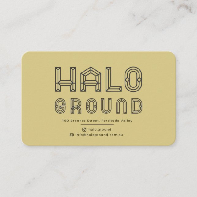 Visita Tarjeta de café Halo Ground (Anverso)