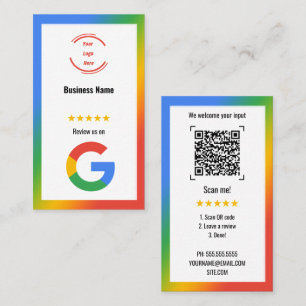 Visita Tarjeta de calificación y revisión de Google Maps