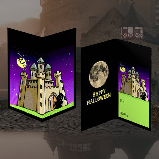 Visita Tarjeta de cambio de aulas Castle Bats & Grim Reap