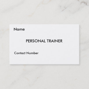 Visita Tarjeta de capacitación personal