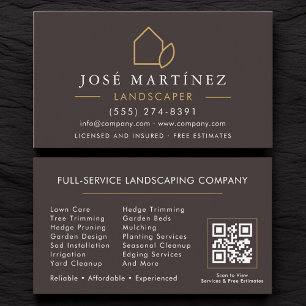 Visita Tarjeta de césped de código QR para cuidado de jar