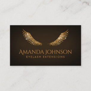 Visita Tarjeta de chocolate marrón de azotes de oro para 