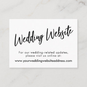 Visita Tarjeta de cierre de sitio web de Boda de guiones